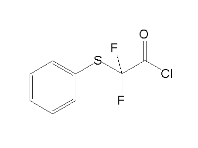 Difluoro(phenylsulfanyl)acetyl chloride structure