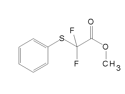 Methyl difluoro(phenylsulfanyl)acetate structure
