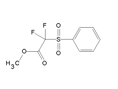 Methyl difluoro(phenylsulfonyl)acetate structure