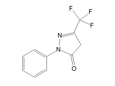 2-Phenyl-5-(trifluoromethyl)-2,4-dihydro-3H-pyrazol-3-one structure