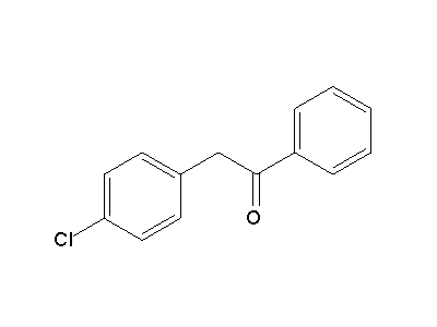 2-(4-Chlorophenyl)-1-phenylethanone structure