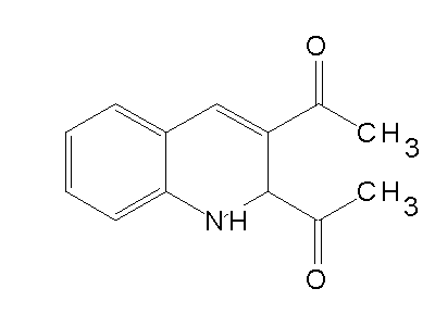 1-(2-Acetyl-1,2-dihydro-quinolin-3-yl)-ethanone structure