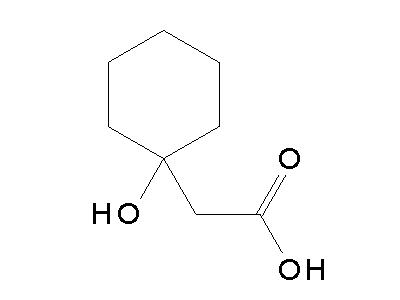 (1-Hydroxycyclohexyl)acetic acid structure