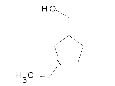 1-Ethyl-3-hydroxymethylpyrrolidin structure