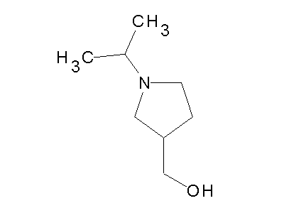 1-Isopropyl-3-pyrrolidinylmethanol structure