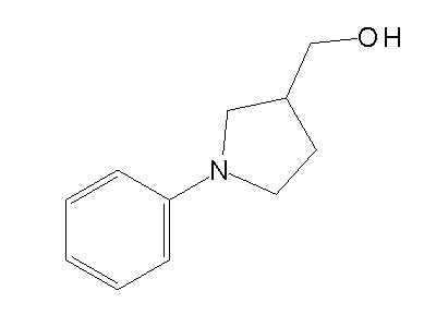1-Phenyl-3-hydroxymethyl-pyrrolidin structure