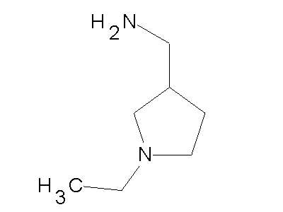 (1-Ethyl-3-pyrrolidinyl)methanamine structure