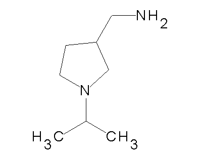 (1-Isopropyl-3-pyrrolidinyl)methanamine structure