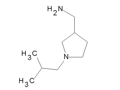 (1-Isobutyl-3-pyrrolidinyl)methanamine structure
