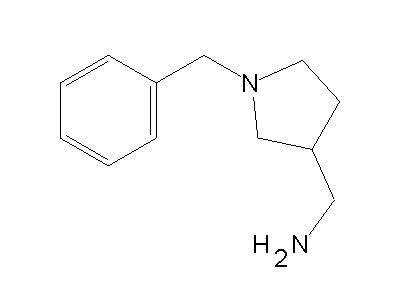 (1-Benzyl-3-pyrrolidinyl)methanamine structure
