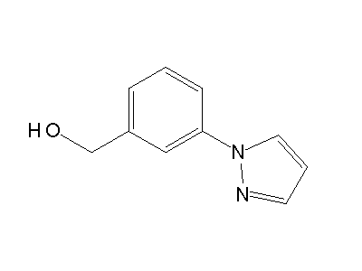 [3-(1H-pyrazol-1-yl)phenyl]methanol structure