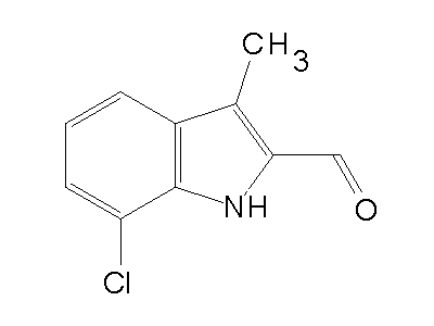 7-Chloro-3-methyl-1H-indole-2-carbaldehyde structure