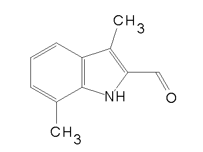 3,7-Dimethyl-1H-indole-2-carbaldehyde structure