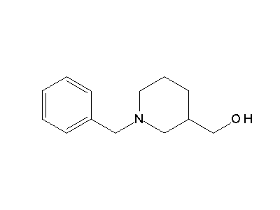 (1-Benzyl-3-piperidinyl)methanol structure