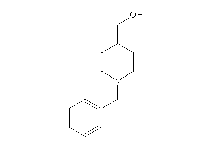 (1-Benzyl-4-piperidinyl)methanol structure