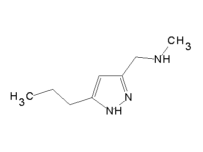 N-Methyl(5-propyl-1H-pyrazol-3-yl)methanamine structure