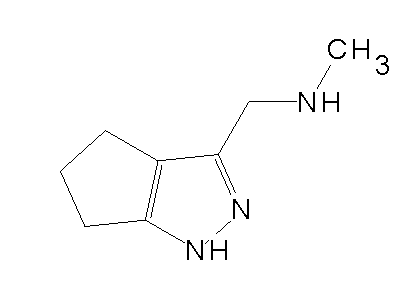 N-Methyl(1,4,5,6-tetrahydrocyclopenta[c]pyrazol-3-yl)methanamine structure