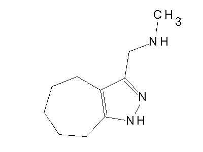 1,4,5,6,7,8-Hexahydrocyclohepta[c]pyrazol-3-yl-N-methylmethanamine structure