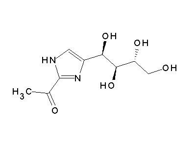 2-Acetyl-4-tetrahydroxybutyl Imidazole (THI) structure