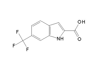 6-(Trifluoromethyl)-1H-indole-2-carboxylic acid structure