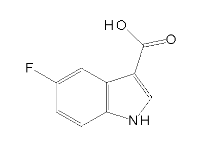 5-Fluoro-1H-indole-3-carboxylic acid structure