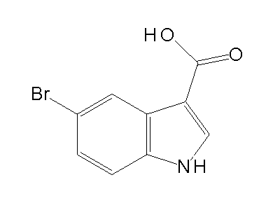 5-Bromo-1H-indole-3-carboxylic acid structure
