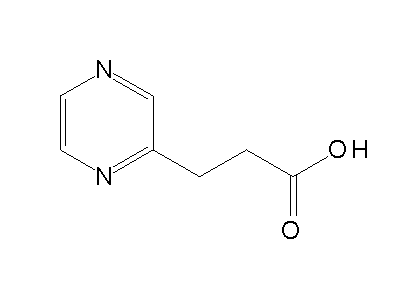 3-(2-Pyrazinyl)propanoic acid structure