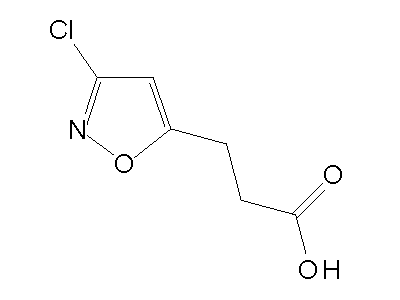 3-(3-Chloro-5-isoxazolyl)propanoic acid structure