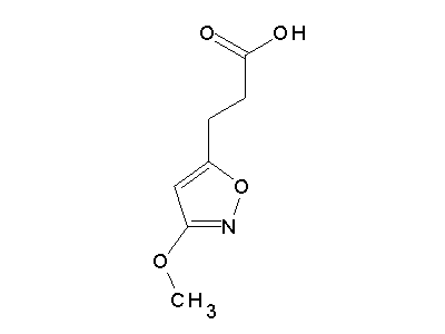 3-(3-Methoxy-5-isoxazolyl)propanoic acid structure
