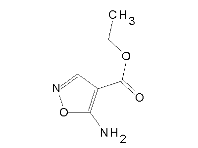 Ethyl 5-amino-4-isoxazolecarboxylate structure