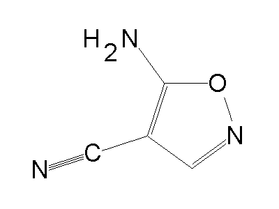 5-Amino-4-isoxazolecarbonitrile structure
