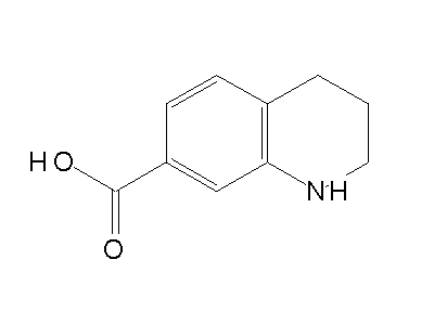 1,2,3,4-Tetrahydro-7-quinolinecarboxylic acid structure