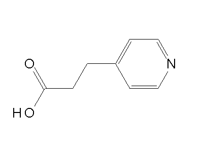 3-(4-Pyridinyl)propanoic acid structure