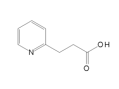 3-(2-Pyridinyl)propanoic acid structure