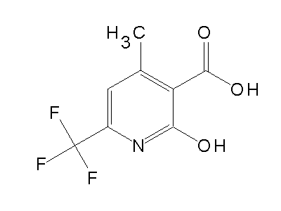2-Hydroxy-4-methyl-6-(trifluoromethyl)nicotinic acid structure