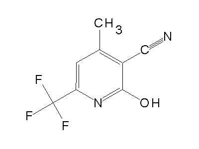 2-Hydroxy-4-methyl-6-(trifluoromethyl)nicotinonitrile structure