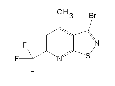 3-Bromo-4-methyl-6-(trifluoromethyl)isothiazolo[5,4-b]pyridine structure