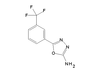 5-(3-(Trifluoromethyl)phenyl)-1,3,4-oxadiazol-2-amine structure