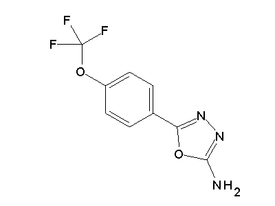 5-(4-Trifluoromethoxy-phenyl)-[1,3,4]oxadiazol-2-ylamine structure