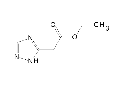 Ethyl 1H-1,2,4-triazol-5-ylacetate structure