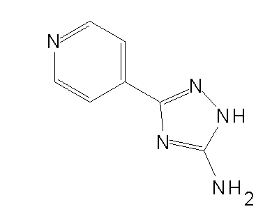 3-(4-Pyridinyl)-1H-1,2,4-triazol-5-amine structure