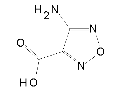 4-Amino-1,2,5-oxadiazole-3-carboxylic acid structure