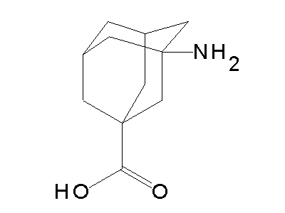 3-Amino-1-adamantanecarboxylic acid structure