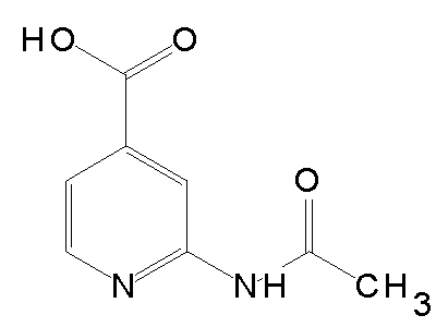 2-(Acetylamino)isonicotinic acid structure