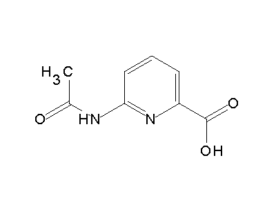 6-(Acetylamino)-2-pyridinecarboxylic acid structure