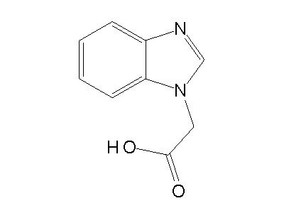 1H-Benzimidazol-1-ylacetic acid structure