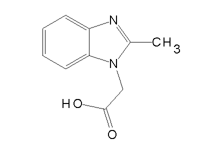 (2-Methyl-1H-benzimidazol-1-yl)acetic acid structure