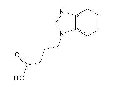 4-(1H-Benzimidazol-1-yl)butanoic acid structure