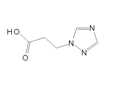 3-(1H-1,2,4-Triazol-1-yl)propanoic acid structure