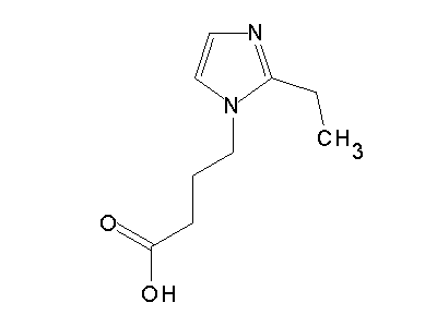 4-(2-Ethyl-1H-imidazol-1-yl)butanoic acid structure